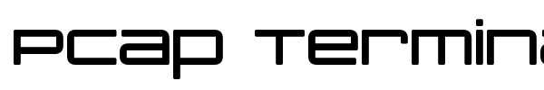 PCap Terminal font preview